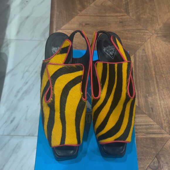 John Fluevog Shoes - John Fluevog calf hair Munster shoes size 12 W 10 M